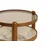 Hanah Home klub sto Golf 100, 100 cm, orah / beli mermer