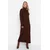 Trendyol Modest Ženska haljina Tctaw23Eb00001, Smeđa