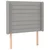 Vidaxl Box spring postelja z vzmetnico LED sv. siva 100x200 cm blago