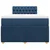 vidaXL vidaXL Box spring postelja z vzmetnico moder 120x200 cm blago, (21291949)