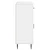 Kreveta s ladicama Bijela visokog sjaja 66 x 34,5 x 89,5 cm