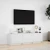 vidaXL TV omarica z LED bela 140x34x40 cm inženirski les