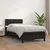Vidaxl Box spring postelja z vzmetnico črna 90x200 cm umetno usnje