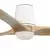 FARO 33838WT-1TW-LED Ventilator sa prigušivačem HEYWOODTUBL 10W/230V borovica/bela, prečnik 132 cm WT+DO