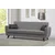 Atelier del Sofa Trosed na razvlačenje Zaden 207x86x77cm Svetlosivi