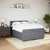 vidaXL Box spring postelja z vzmetnico temno siva 160x200 cm žamet