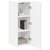 TV zidni ormar Zidne Bijelo 30 x 31 x 80 cm Konstruirano drvo