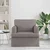 Vidaxl Kavč Taupe 142 x 80 x 85 cm Kovina