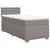 vidaXL Box spring postelja z vzmetnico taupe 90x200 cm blago