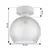 BRILAGI - LED plafonsko svetlo R GLASS 1xE27/60W/230V prečnik 18 cm bela/zadimljeno siva