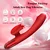 SuperLove Heating & Licking Powerful Rabbit G-Spot Vibrator Red