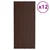 vidaXL Strešni panel 12 pcs Rjava 100 x 45 cm Pocinkano jeklo