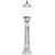 Lessentiel Maison Spoljna lampa BSU-68194-BSY-B, 95 cm, Podna, E27, IP65, 60W, Crna