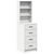 Highboard s ladicama Bijelo 40 x 41 x 135 cm Konstruirano drvo