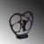 Aberto Design Dekorativna figura Love v2, 25 x 10 x 26 cm, Crna