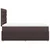 vidaXL vidaXL Box spring postelja z vzmetnico temno rjava 120x190 cm blago, (21308700)