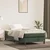Vidaxl Box spring postelja z vzmetnico temno zelena 100x200 cm žamet
