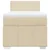 vidaXL Box spring postelja z vzmetnico krem 90x200 cm blago
