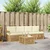 Set vanjskih sofa s jastukom 5 pcs Bijela i krem Poliester