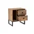 Hanah Home Noćni ormarić Glimmer, 45.2 x 50 x 29.5 cm, Boja hrasta