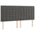 Vidaxl Box spring postelja z vzmetnico temno siva 180x200 cm žamet