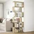Pregrada / regal za knjige 6 razina hrast 70x24x193 cm drveni