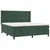 Vidaxl Box spring postelja z vzmetnico temno zelena 160x200 cm žamet