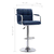 Greatstore Barski stol modro blago