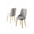 Hanah Home Set stolica Newa, 46x94x46 cm, 4 komada, Zlatno-sive boje