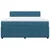 Vidaxl Box spring postelja z vzmetnico modra 180x200 cm žamet