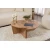Hanah Home Klub sto-set Orion, 90x60x30, 85x30x35cm, 2 komada, Braon