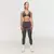 GymBeam Fierce Halter Sports Bra Grey
