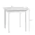 Homestar Jedilna miza 75x75x76 cm bela