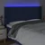 Vidaxl vidaXL Vzglavje postelje z LED modro 203x16x118/128 cm blago