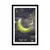 Plakat s paspartujem dekle na luni - 60x90 silver