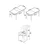 Hanah Home Set Trpezarijski sto i 6 stolica Eva, Terakota