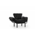 ATELIER DEL SOFA Fotelja Nitta Single Black