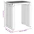Vidaxl Vrtna stranska miza 3 szt. Rjava 33 x 44,5 x 51 cm