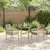 Vidaxl Vrtnik Bistro Set 3 szt. Bež poli ratan
