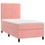 Box spring krevet s madracem ružičasti 100x200 cm baršunasti