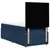 vidaXL Box spring postelja z vzmetnico modra 90x200 cm blago