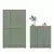 Livetastic Garderobna omara Scarpa, Sivozelena, 2 Kos