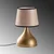 Opviq Stona lampa Gota-15476, Zlatno-bež
