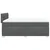 Vidaxl Box spring posteljni z vzmetnico temno siv 140x190 cm blago