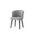 Hanah Home Set trpezarijskih stolica Soft 4115 V4, 4 komada, Svetlosivi