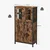 Songmics Kopalniška omarica 60x30x108 cm rjava