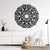 WallXpert metalni zidni ukras 5094, okrugla mandala od isprepletanih petlji, 58 x 58 cm, crni