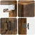 Set ormara 2 pcs Dimljeni hrast 66 x 34,5 x 87 cm