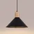 Sollux SL.1320 - Crni luster na sajli JAGA, 1xE27/15W/230V, prečnik 30 cm
