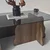 HANAH HOME Sto za dnevnu sobu Canyon Walnut Fume